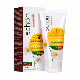 کرم ضد آفتاب فاقد چربی شون ⁺SPF50 مناسب پوست های مختلط و چرب ۵۰ میلی لیتر